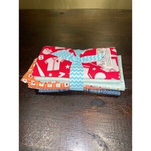 Alpine Fabrics 5 PC Fat Quarter Bundle Playball Cotton Fabric Squares‎